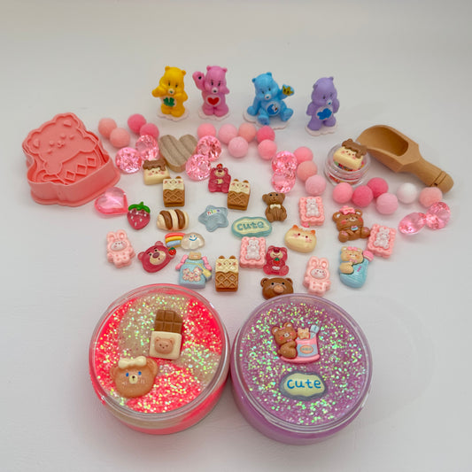Beary Sweet Playdough Kit. Handmade, scented playdough with adorable teddy bear accessories. Super soft, non toxic and perfect for sensory play in Australia 